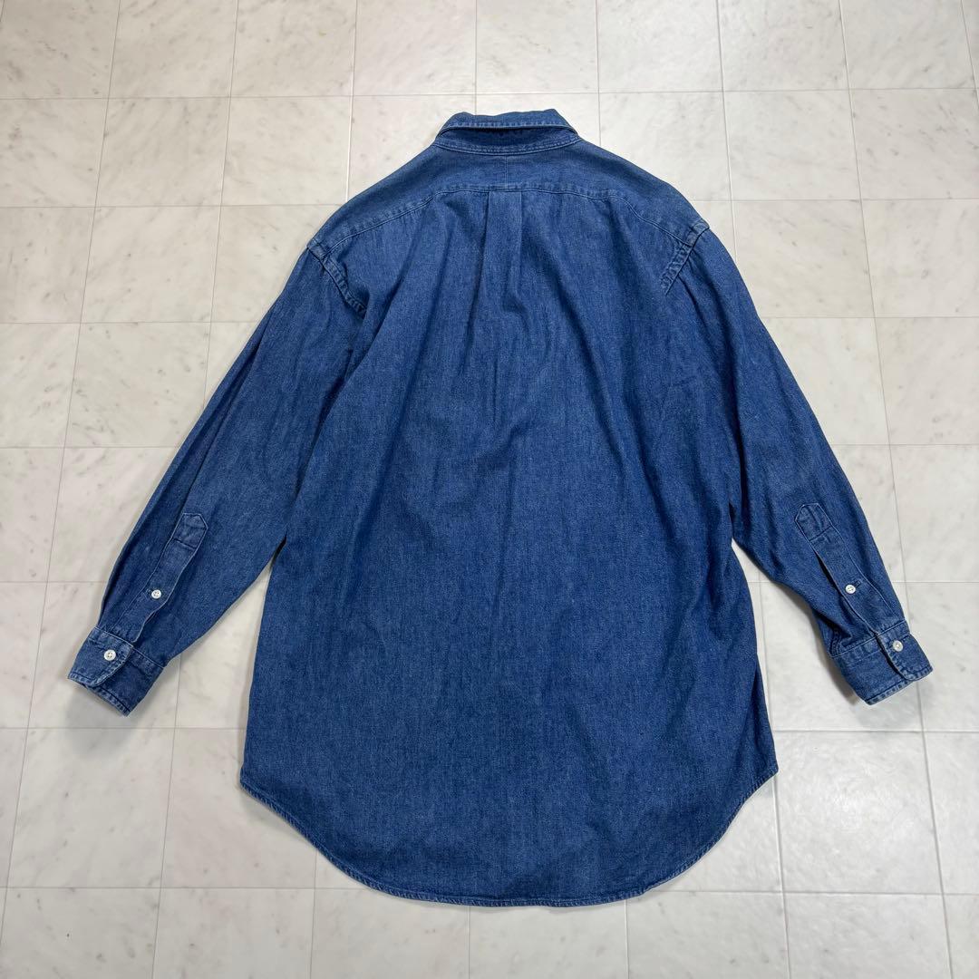 Mirka です★デニムシャツ オーバーサイズ チュニック ポニー刺繍