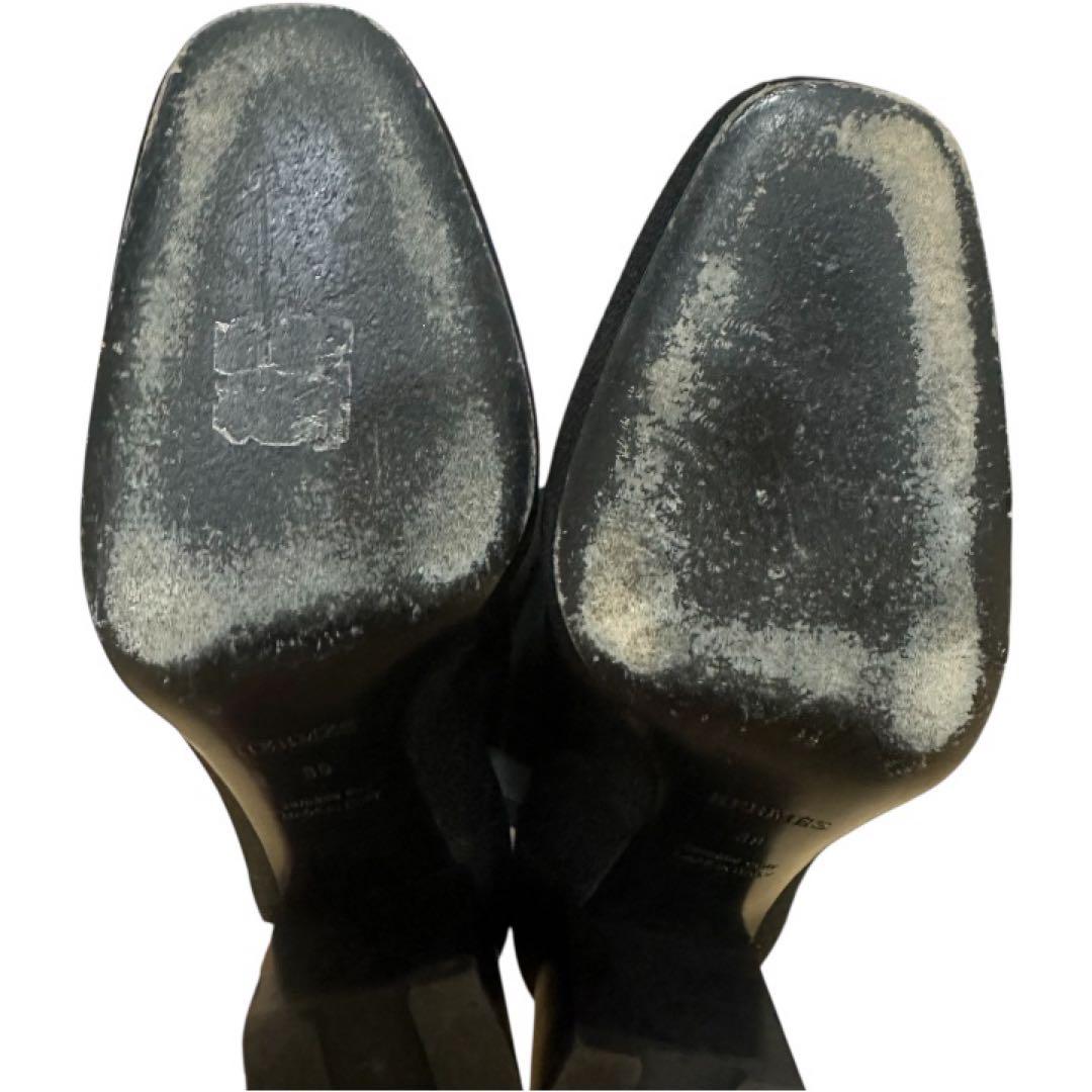 【美品】【限定価格】エルメスHERMESフォンテーヌロングブーツニットブーツ