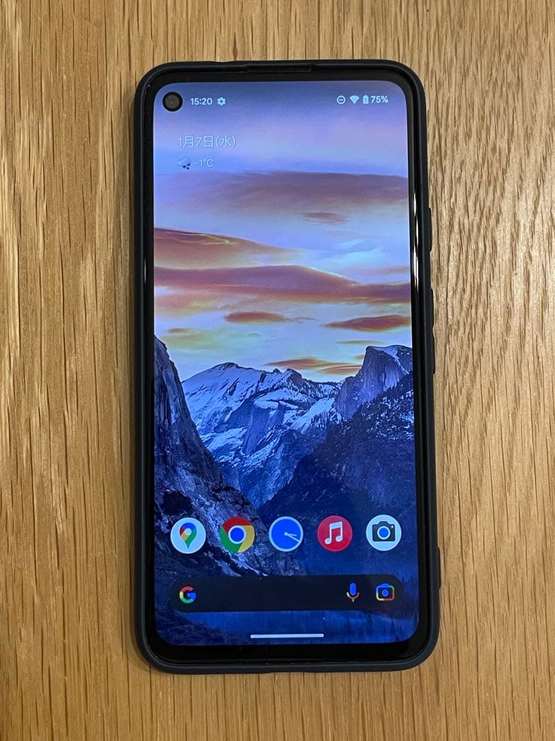 【傷あり】Google Pixel 4a ブラック ケース付き（本体のみ）