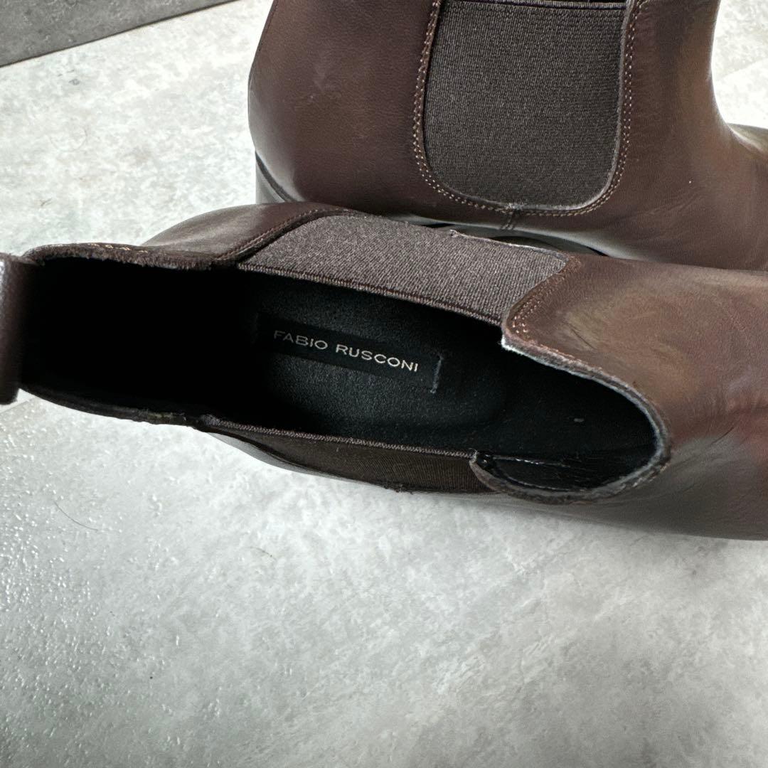 新品！FABIO RUSCONI ファビオルスコーニ　サイドゴア　ショートブーツ