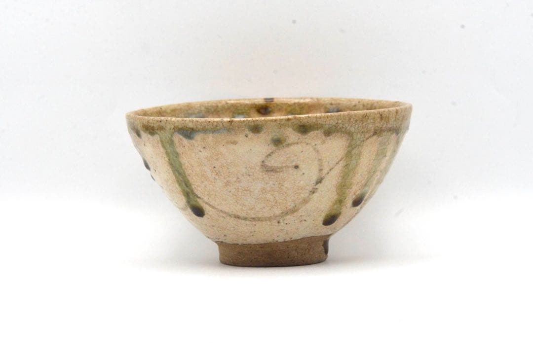 弥七田織部　茶碗　江戸時代　検索　魯山人　志野　唐津　茶入　抹茶