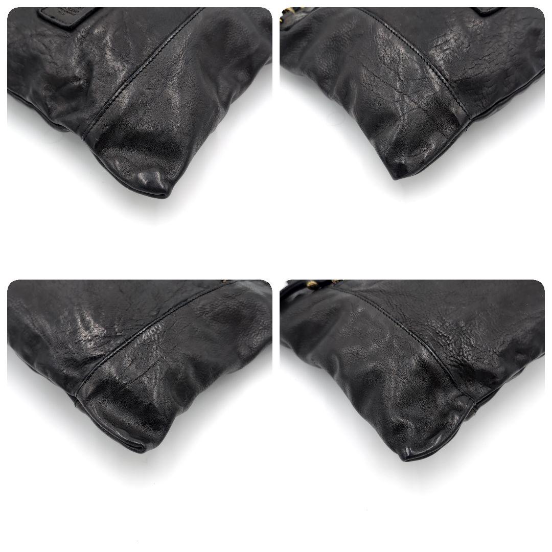 タグ付✨️ カンポマッジ 3way ショルダーバッグ 保管袋付 レザー ブラック