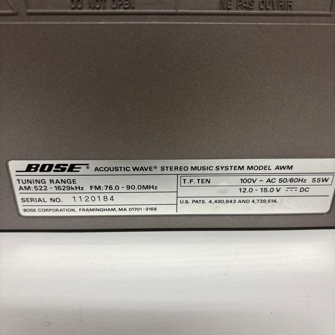 【動作確認済み】BOSE AWM CDラジカセ