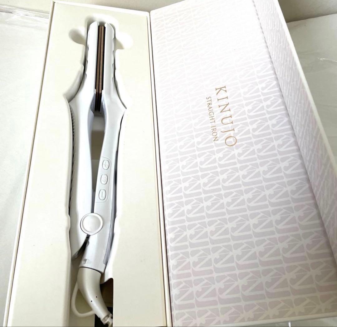 KINUJO　LM225　ストレートヘアアイロン　絹女　パールホワイト