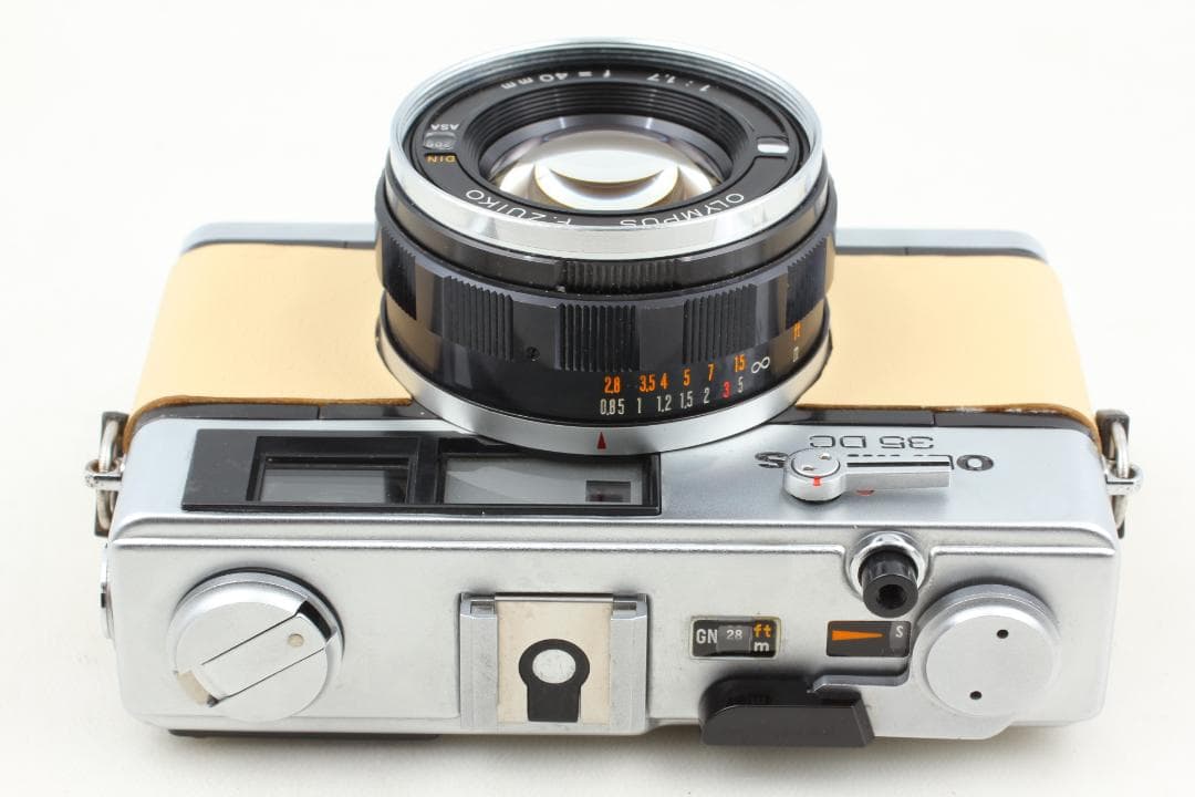 【整備済　美品】ベージュ　オリンパス 35 DC　露出計OK #1365