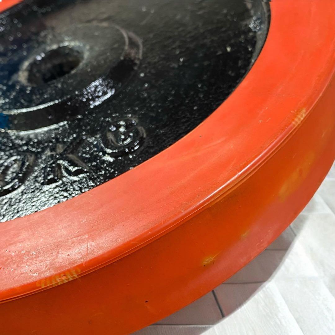 ラバー付 バーベルプレート10kgx2枚セット 合計20kg シャフト径28mm