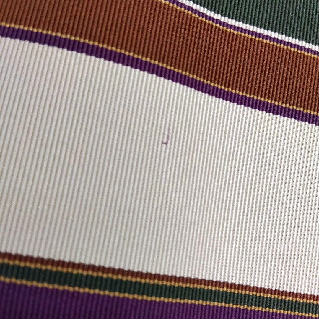 半幅帯 小袋帯 本場築前博多織 縞 25M3a