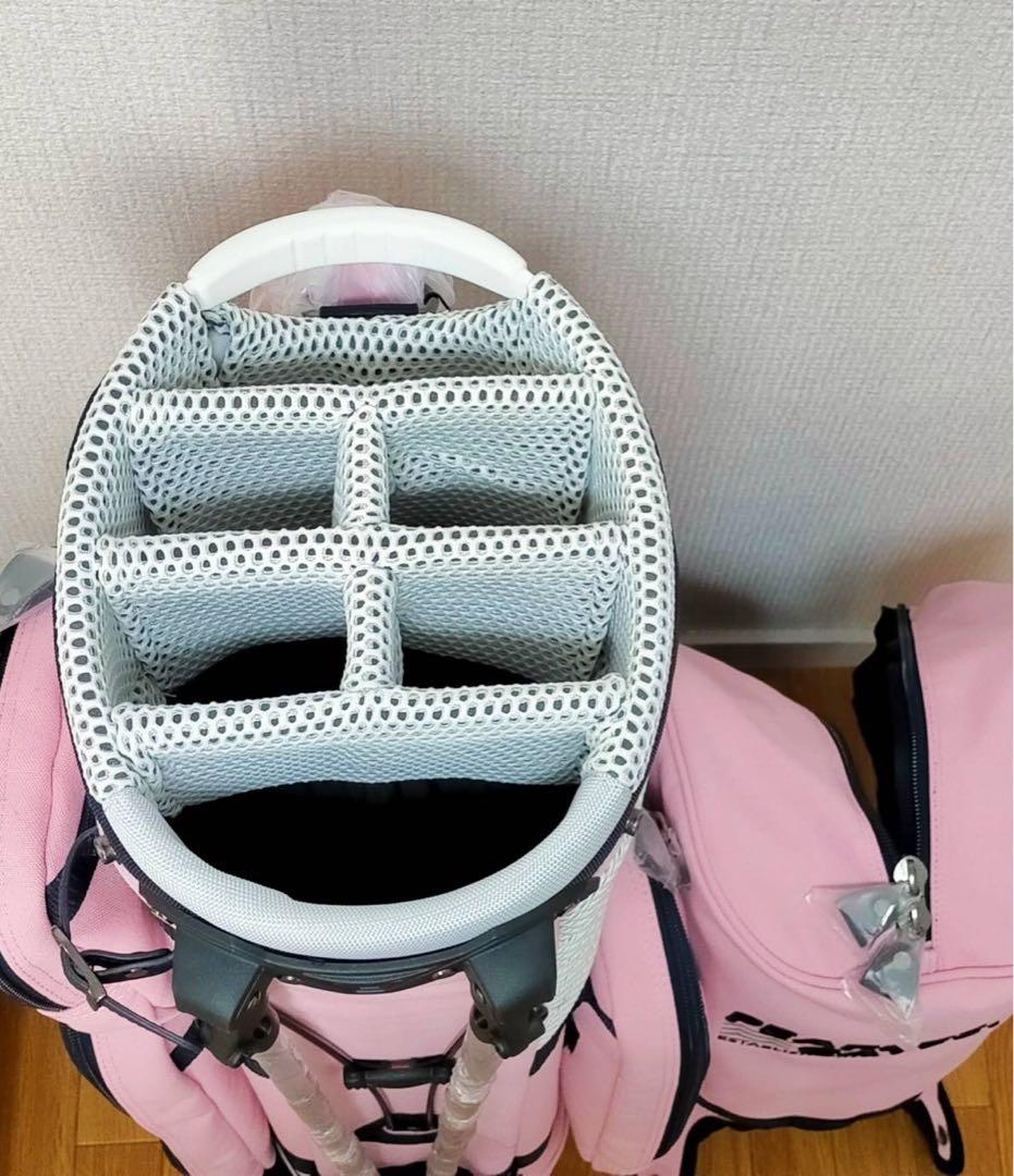 新品 パーリーゲイツ ゴルフ 取り外し型 キャディバッグ 日本正規品 ピンク