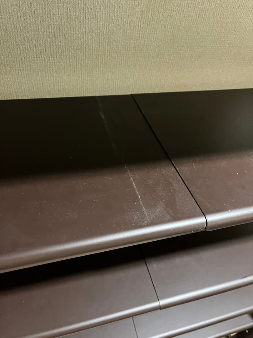 伸縮シューズラック 7段 ブラウン