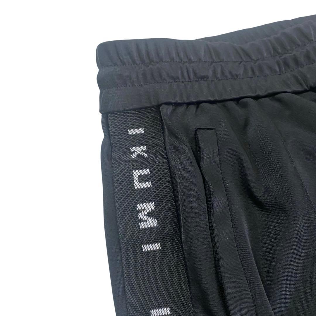 完売品✨ikumiイクミ メンズジャージパンツ テープロゴジャージ ブラック