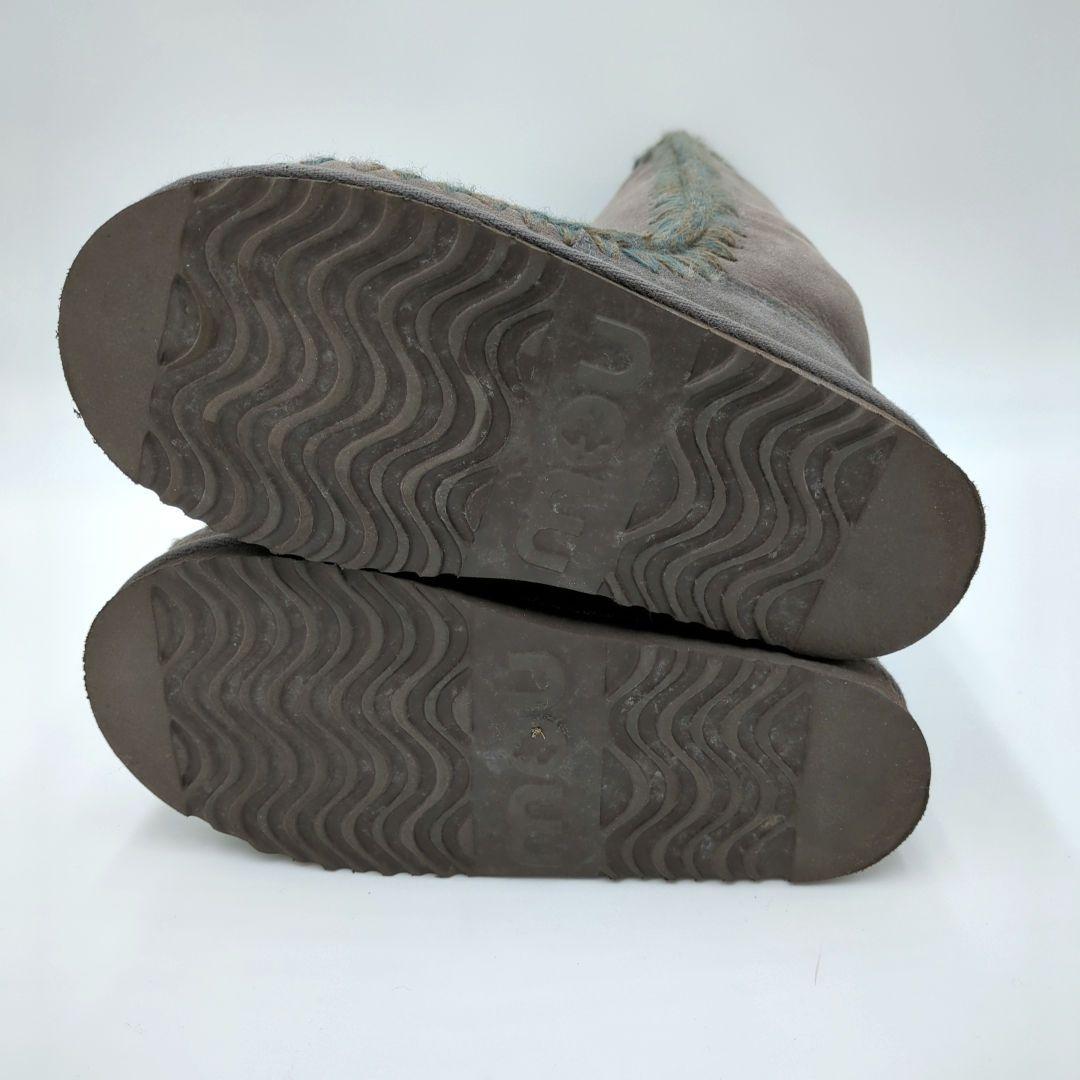 美品　MOU ムー　エスキモーブーツ　ムートンブーツ　ロングブーツ　37