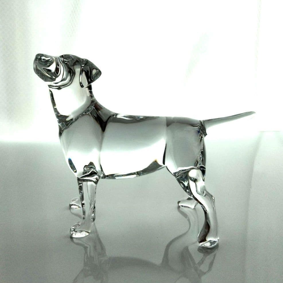 【新品】バカラ　犬　ラブラドール 　大型　動物　 置物　 クリスタル