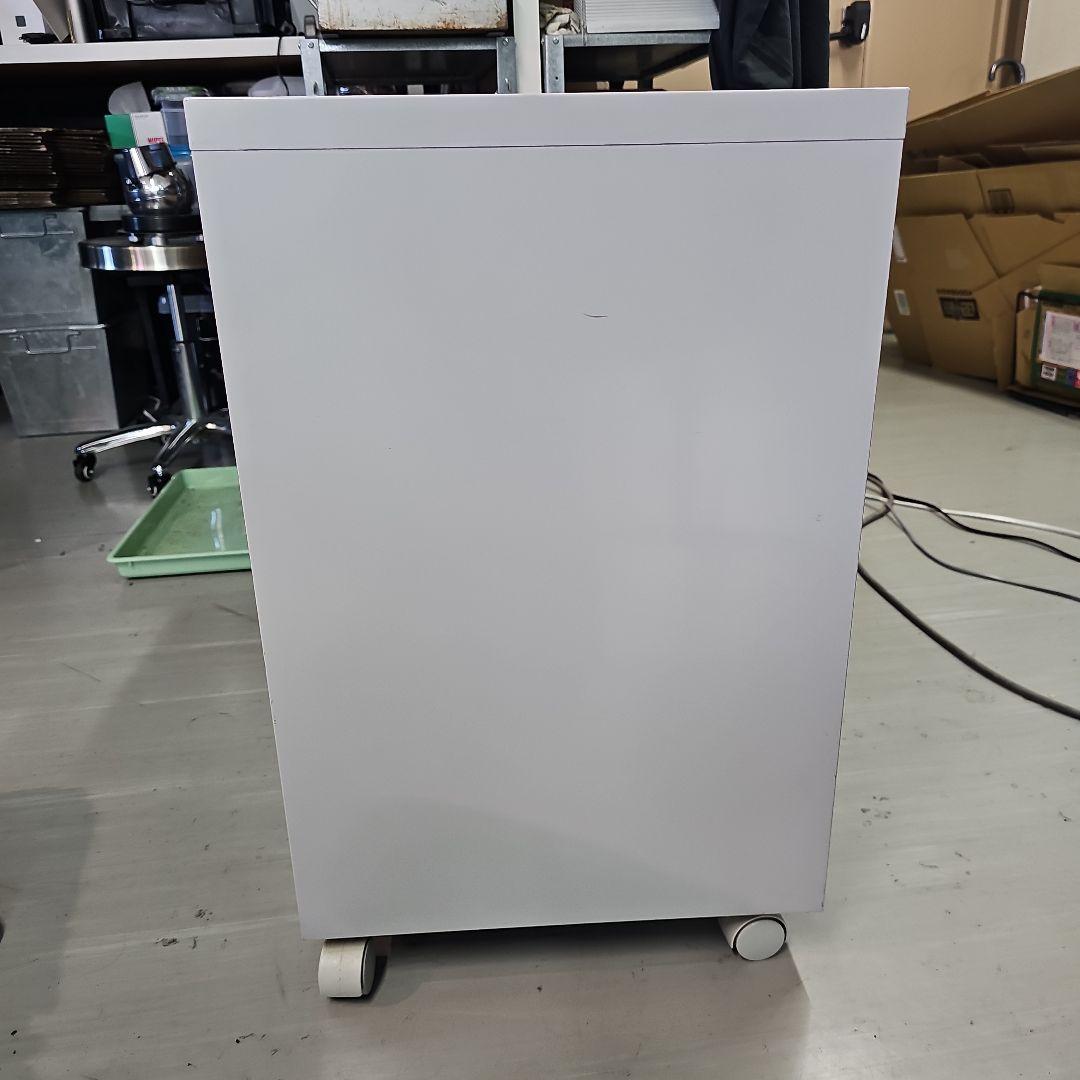 無印 デスクワゴン グレー キャスターつき