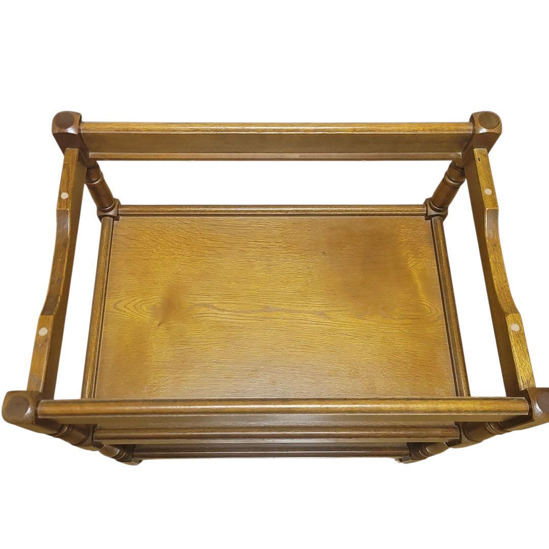 【美品】karimoku　カリモク　キッチンワゴン　ティーワゴン　昭和レトロ