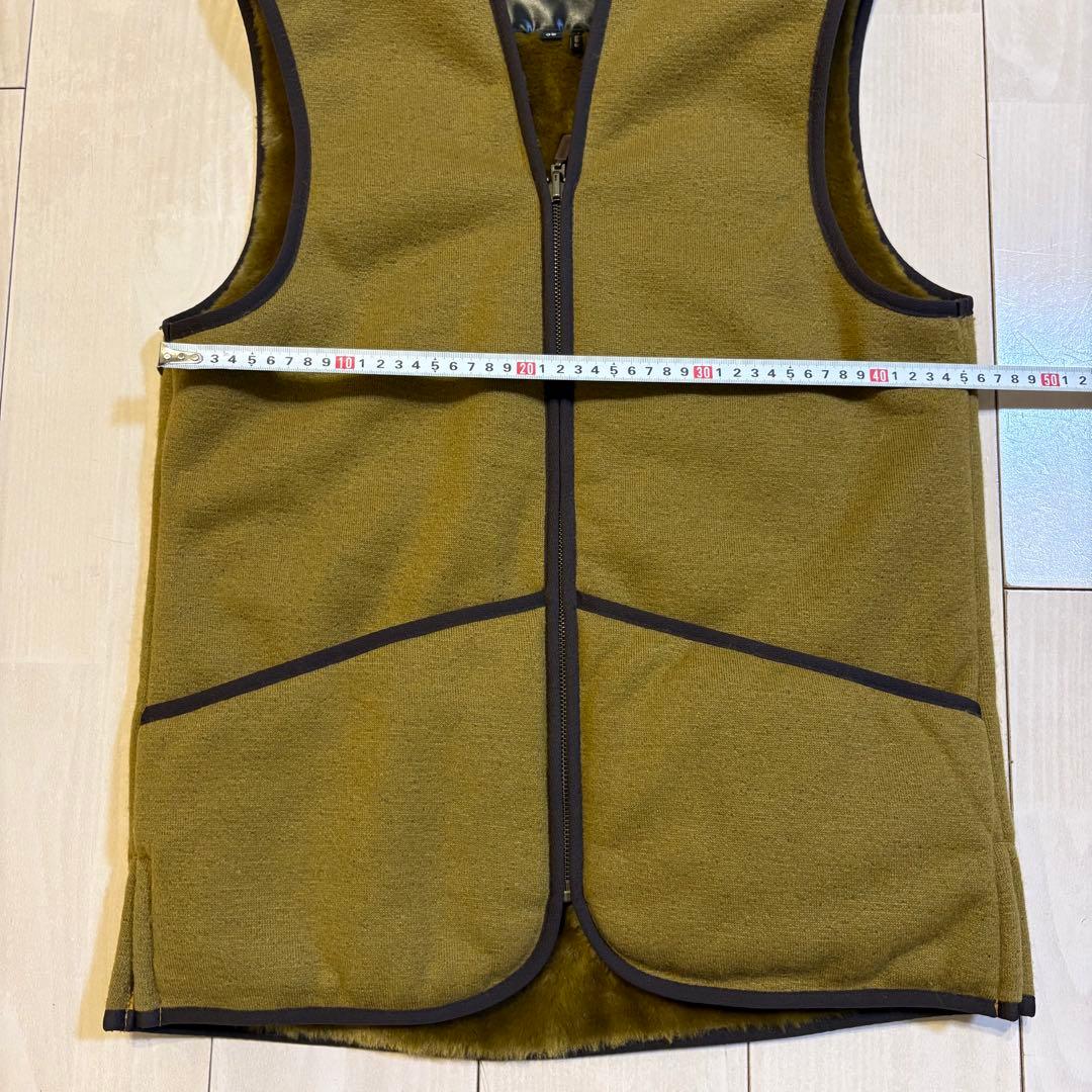 【極美品】Barbour ファー ベスト インナー リバーシブル ブラウン 38