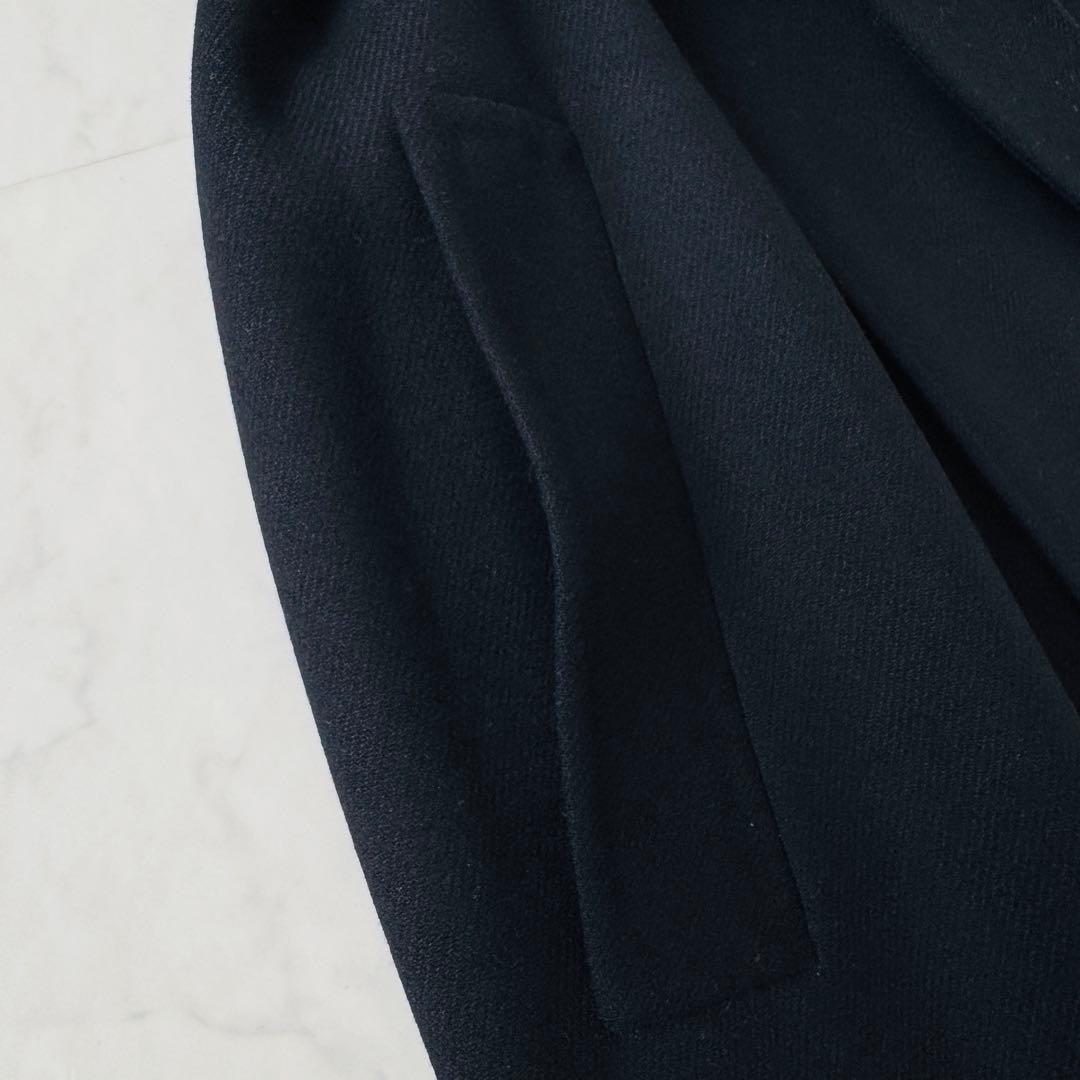 美品　ブラミンク　BLAMINK　ウールコート　リバー　ダブルフェイス