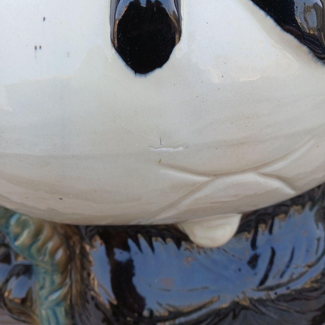 新品　陶器　傘立て　タヌキ　大型　難有　縁起物　オブジェ　置物　和風食堂　業務用