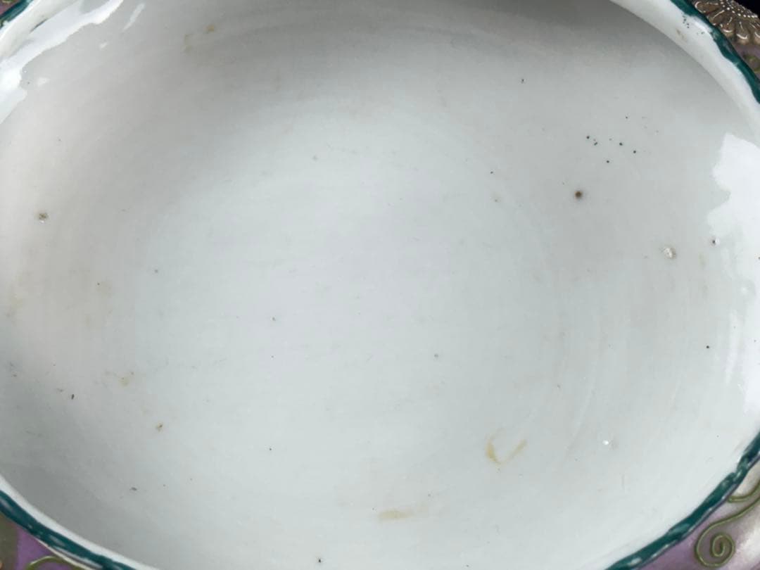 明治時期 オールドノリタケ 盛り上げ花紋 香炉 R7112335