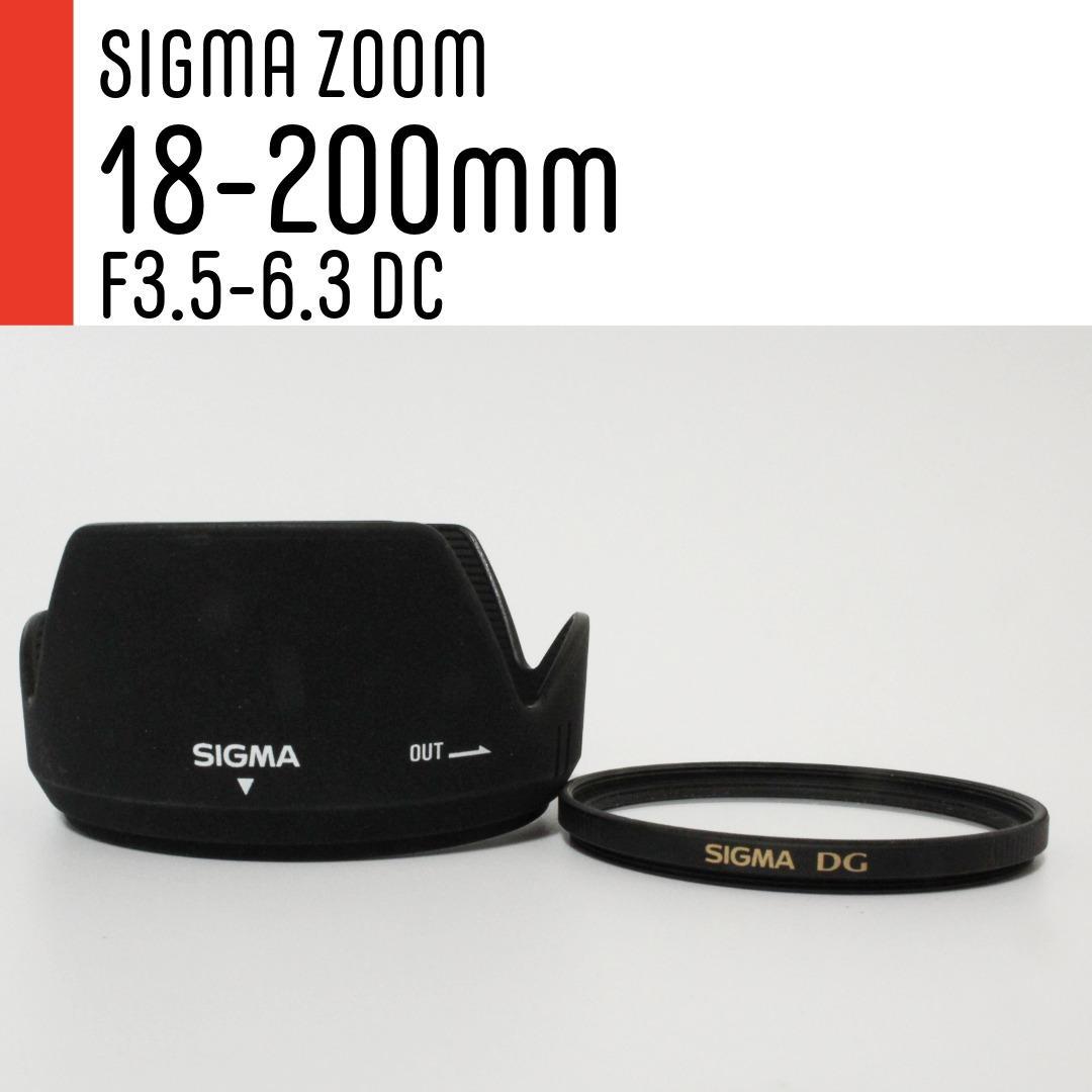 【美品】SIGMA シグマ 18-200mm F3.5-6.3 DC Canon