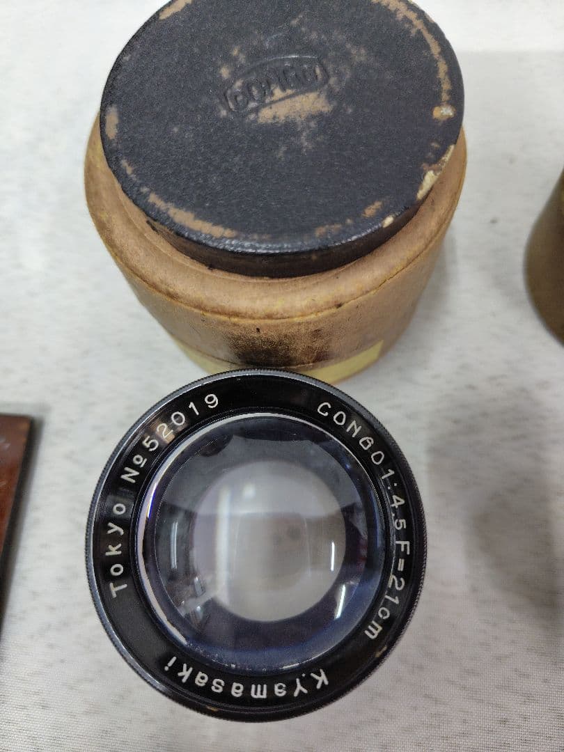 木製蛇腹カメラ　レンズ・三脚付き　アンティーク