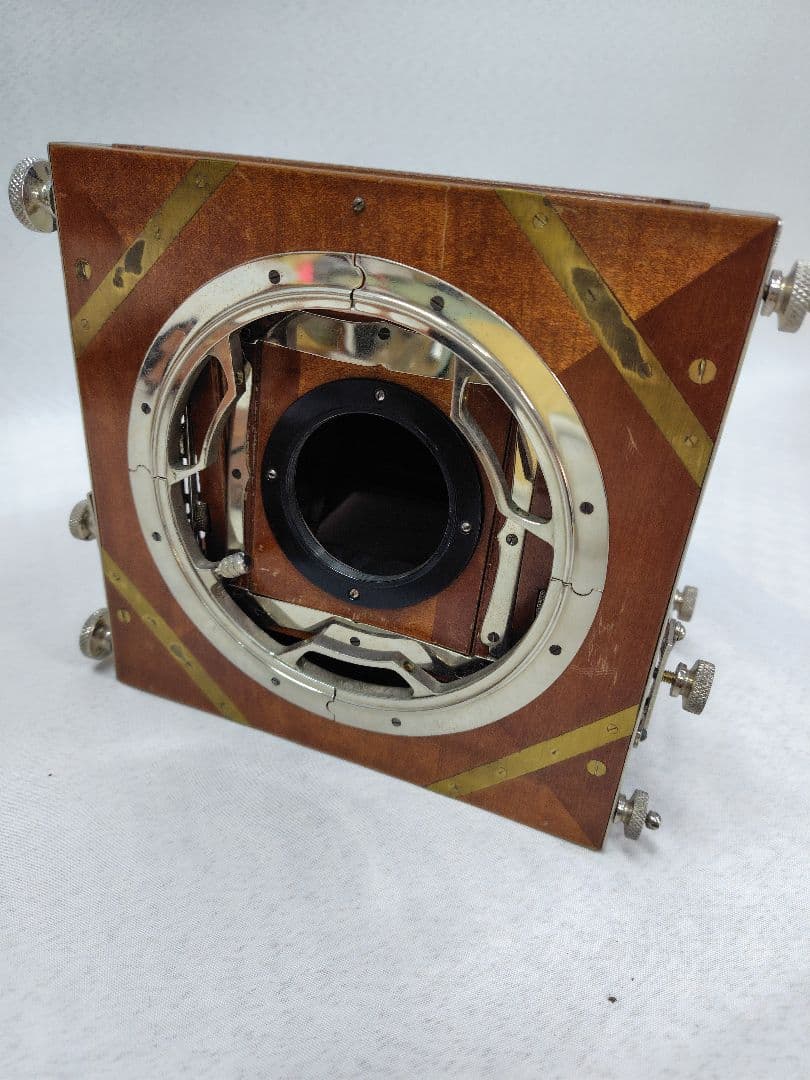 木製蛇腹カメラ　レンズ・三脚付き　アンティーク