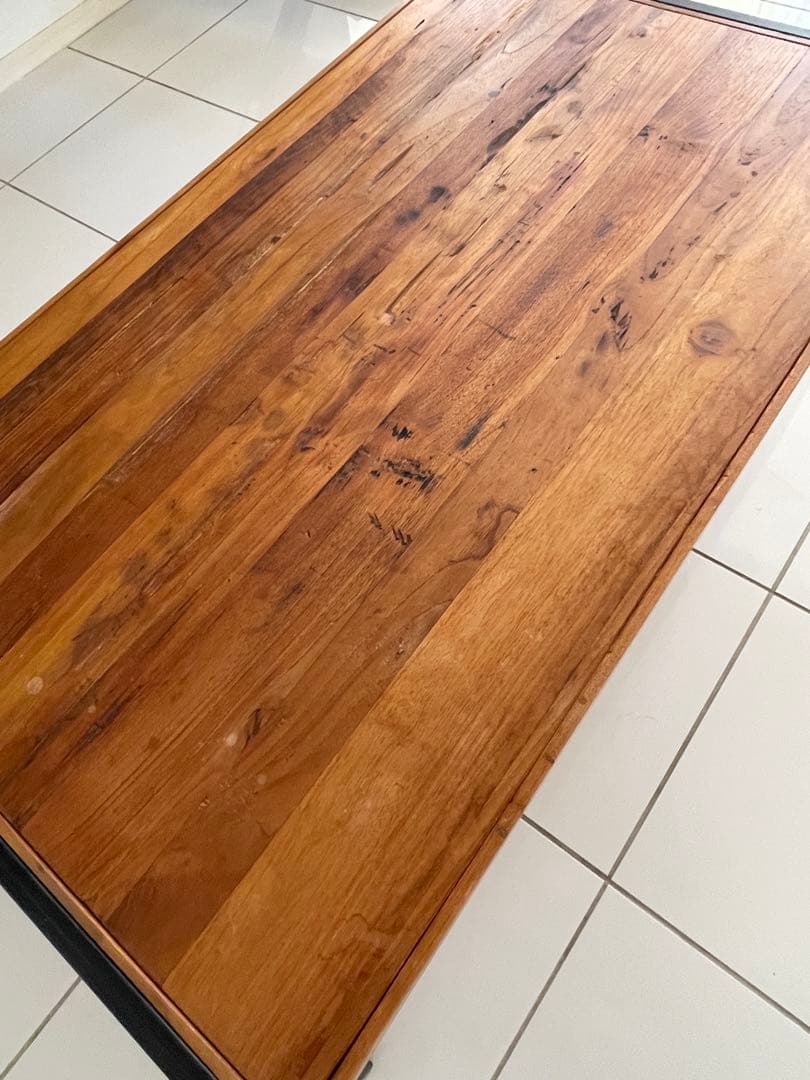 木製センターテーブル ブラウン ビンテージ