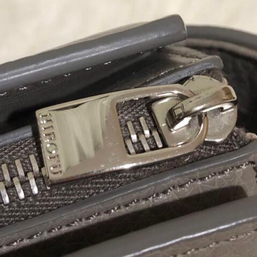 未使用ヒロフ　レザー トートバッグ グレージュ　シボ革