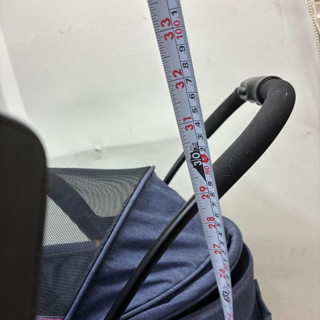 ネイビー ペットカート メッシュ窓付き