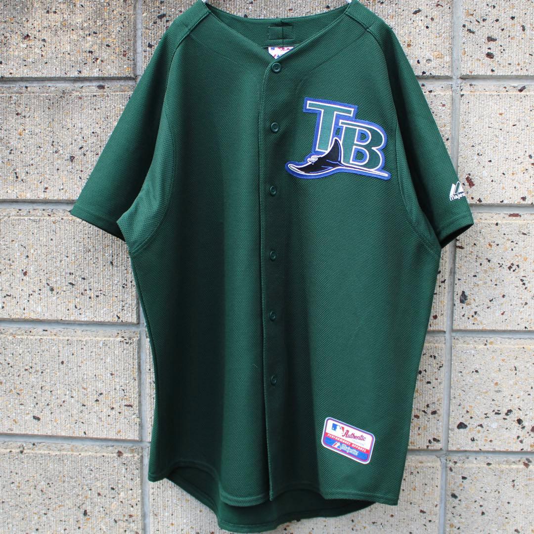 USA製 00s Majestic社 タンパベイ デビルレイズ 古着ゲームシャツ