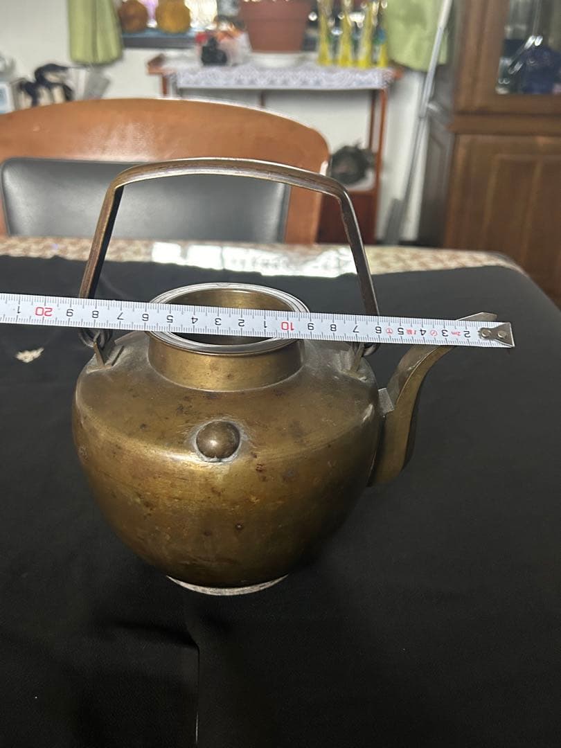 中国古玩急須　煎茶道具　煎茶道　煎茶　金属　鉄瓶　骨董　アンティーク