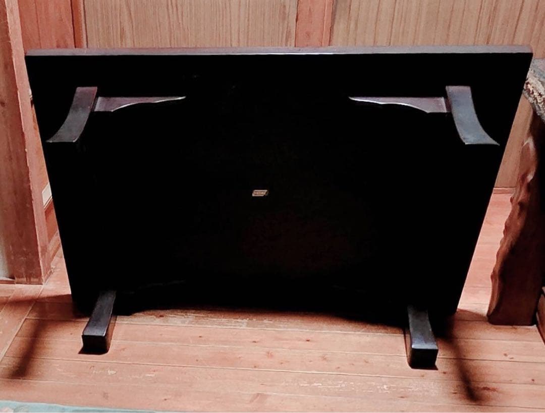 1950年代製アンティーク欅レトロ和机センターテーブル家具漆塗り鏡面系塗装座卓