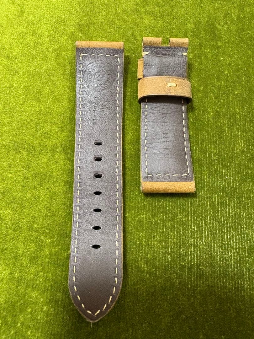 ハ*ン様 パネライ純正ストラップ 24mm スタンダード③ レザーベルト ブラウ