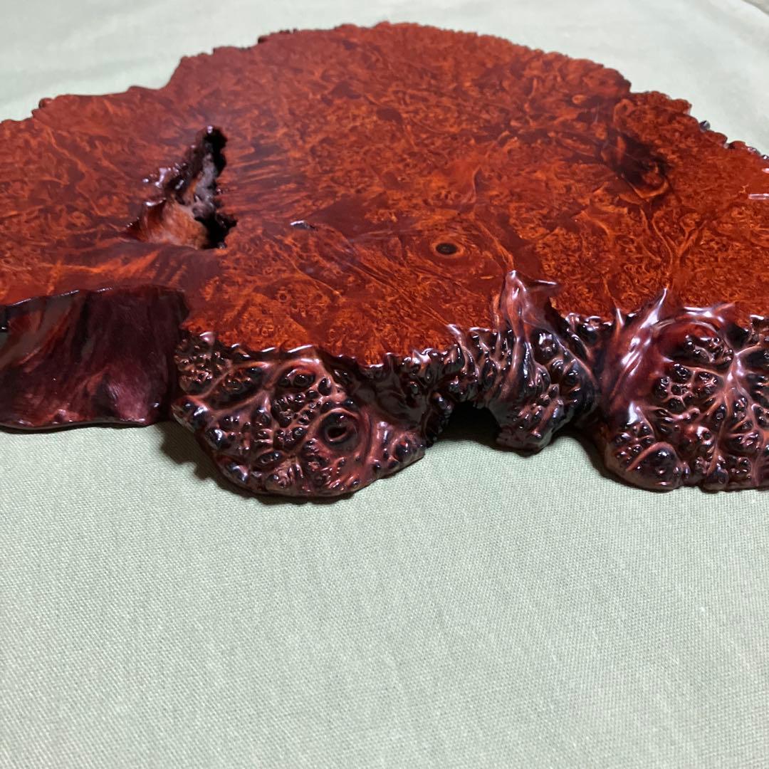 天然木　1枚板　玉杢 花台 飾り台 敷板　香台　盆栽台