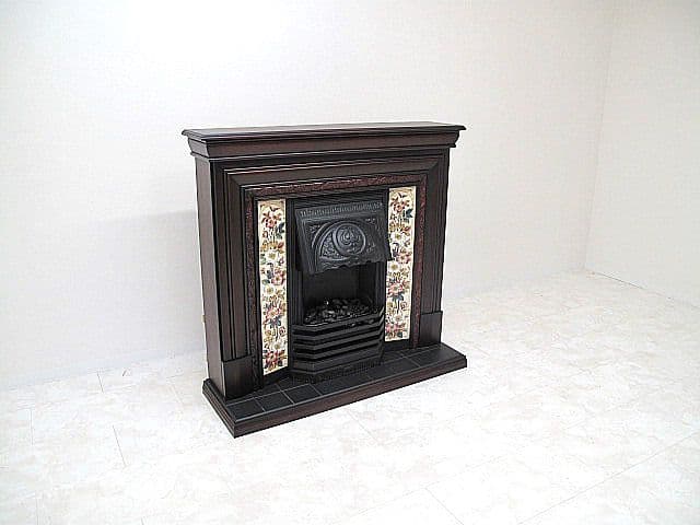 英国サンクレスト製 電気暖炉 セヴィル ローズウッド マントルピース クラシック