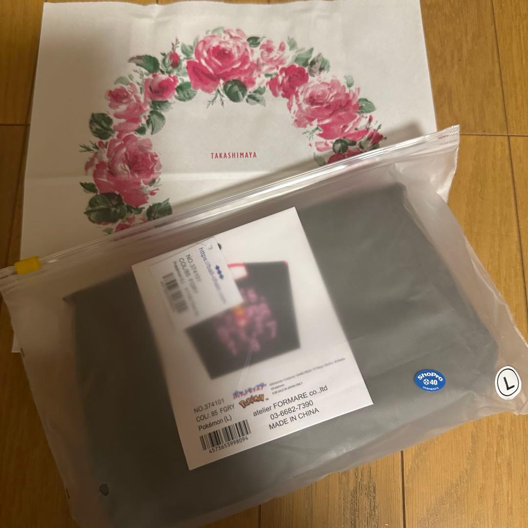 ボールアンドチェーン ポケモン エコバッグ Ｌグレー