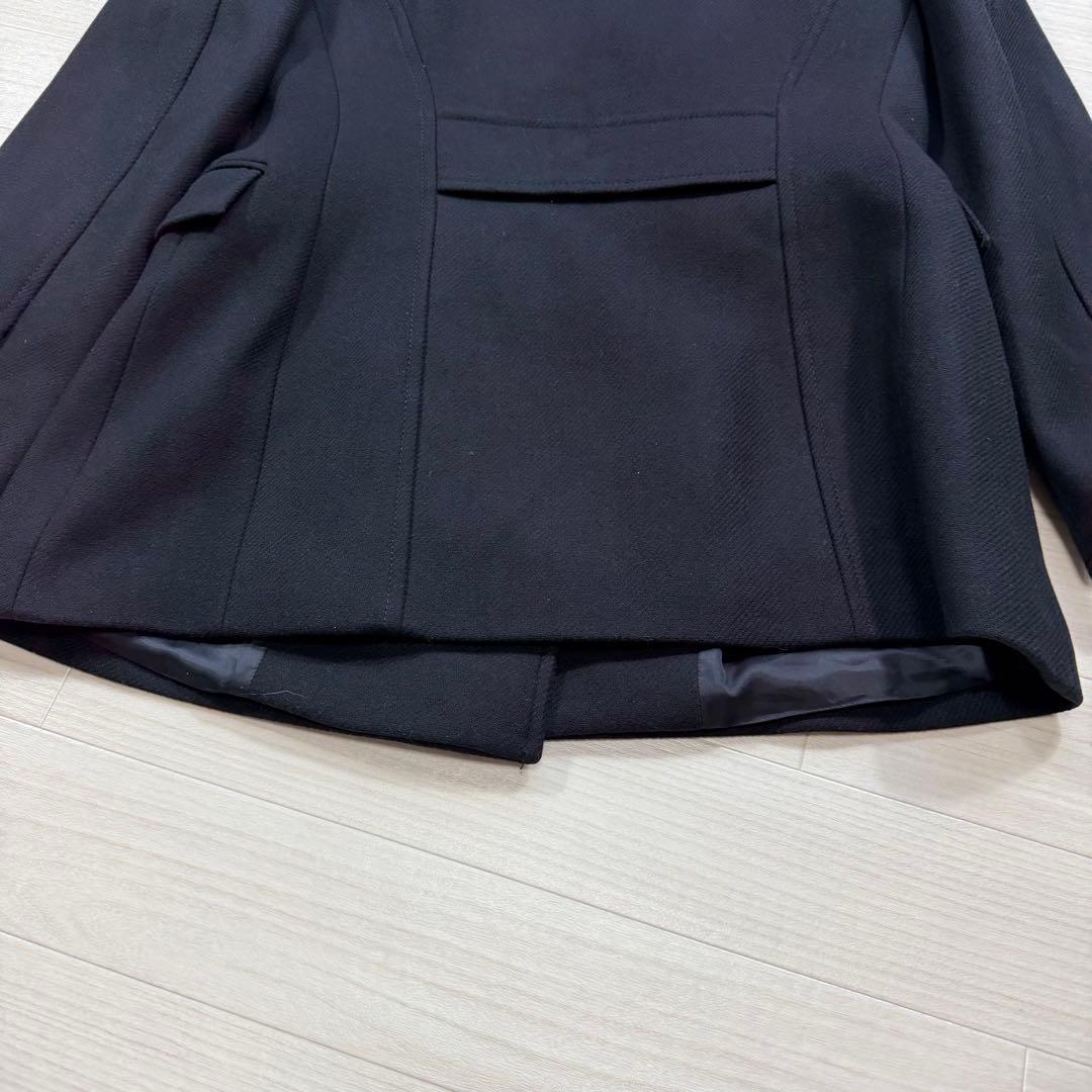 極美品 ZARA 大きい L マンテコ ナポレオン 金ボタン ダブル ブラック