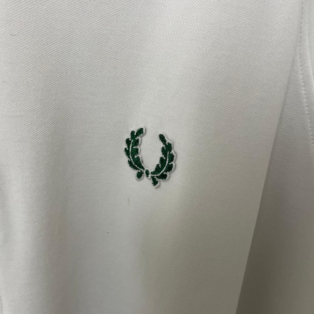 古着 80s フレッドペリー トラックジャケット グリーン ホワイト 長袖