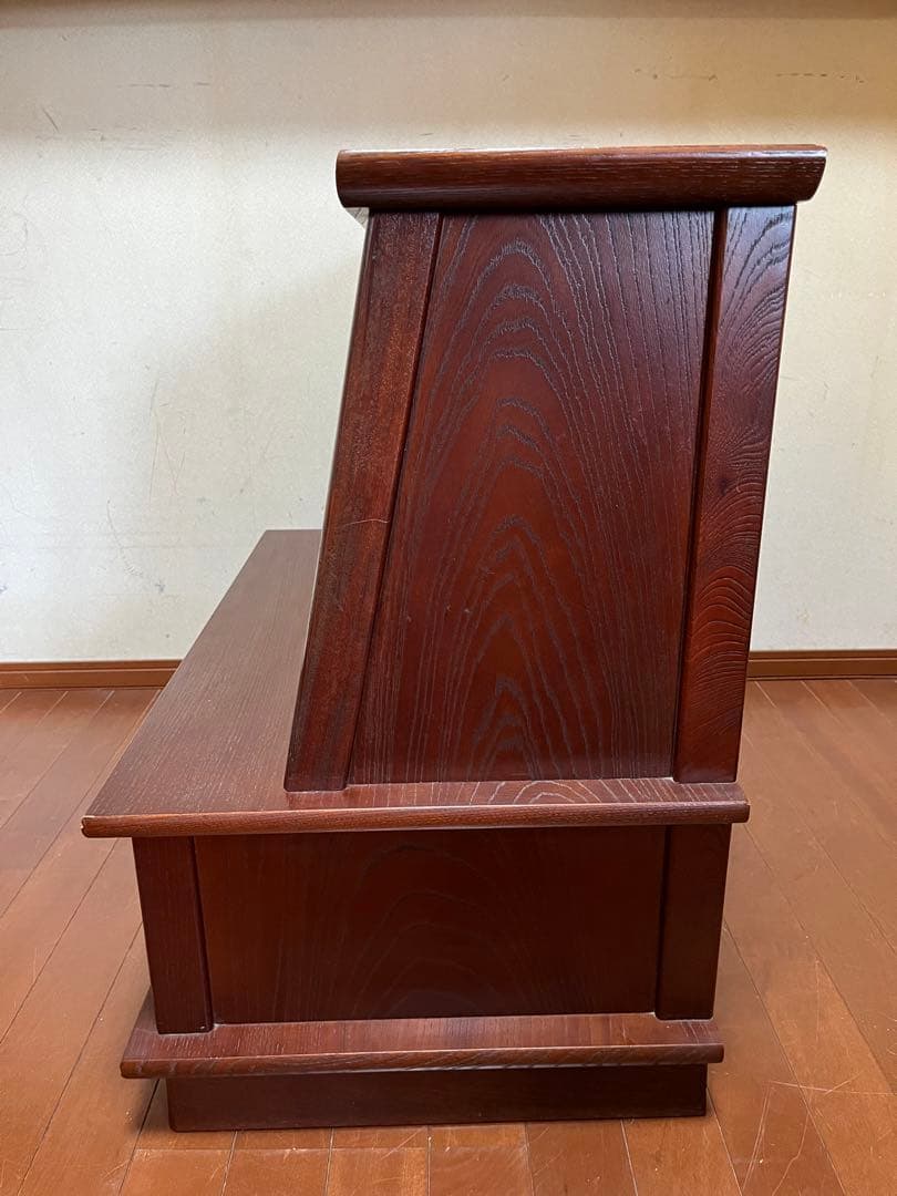 天然木 ケヤキ材 和製ヴィンテージ ライティングビューロー