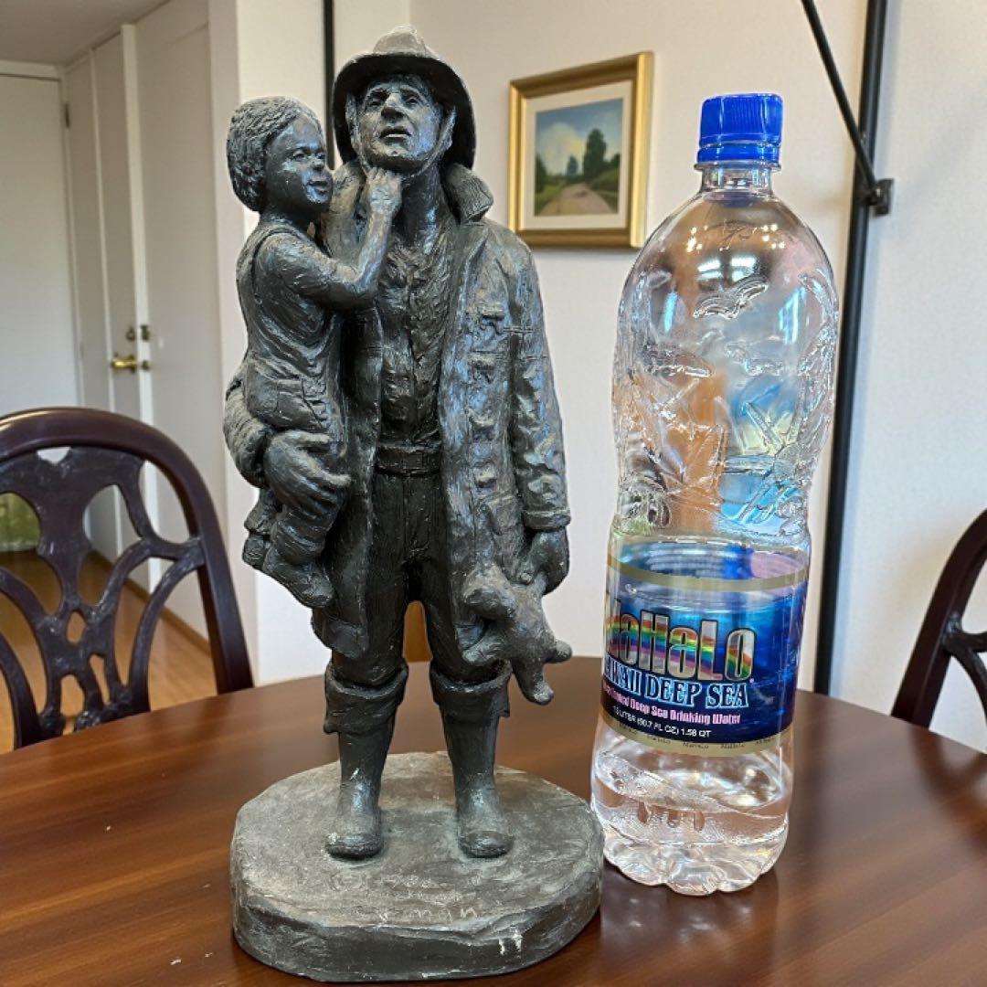 彫刻家 マイケルガーマン氏作 アンティーク彫刻　アメリカンインテリア　消防士