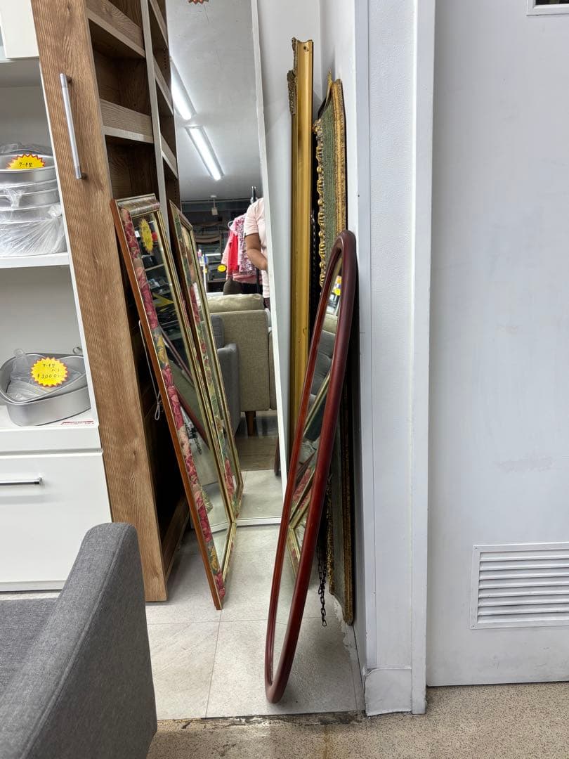 Karimoku カリモク家具 壁掛けミラー 鏡