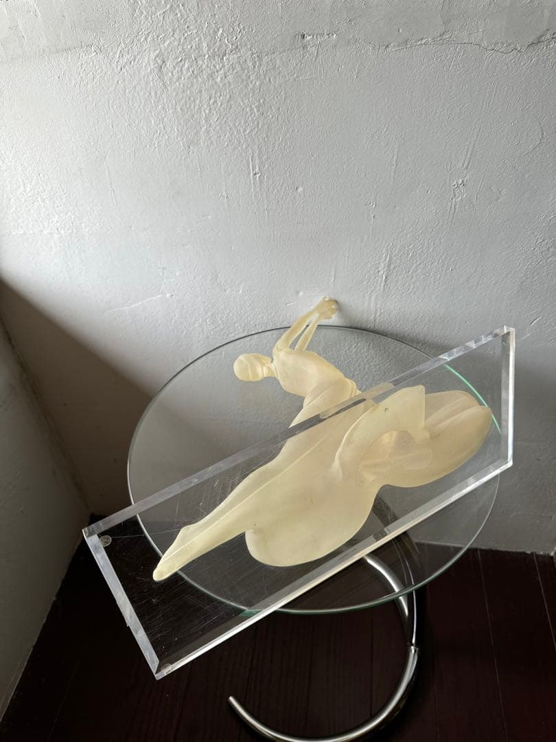 クリスタル オブジェ アンティーク ヴィンテージ レトロ アート 置物 希少