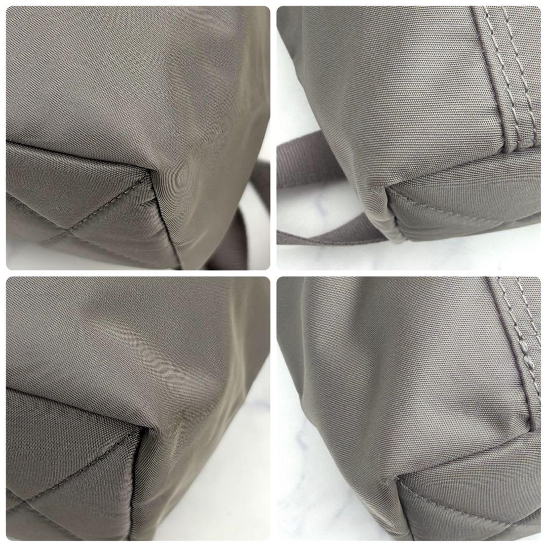 美品 ポーターガール シェル 2way ショルダーバッグ グレー 軽量 斜め掛け