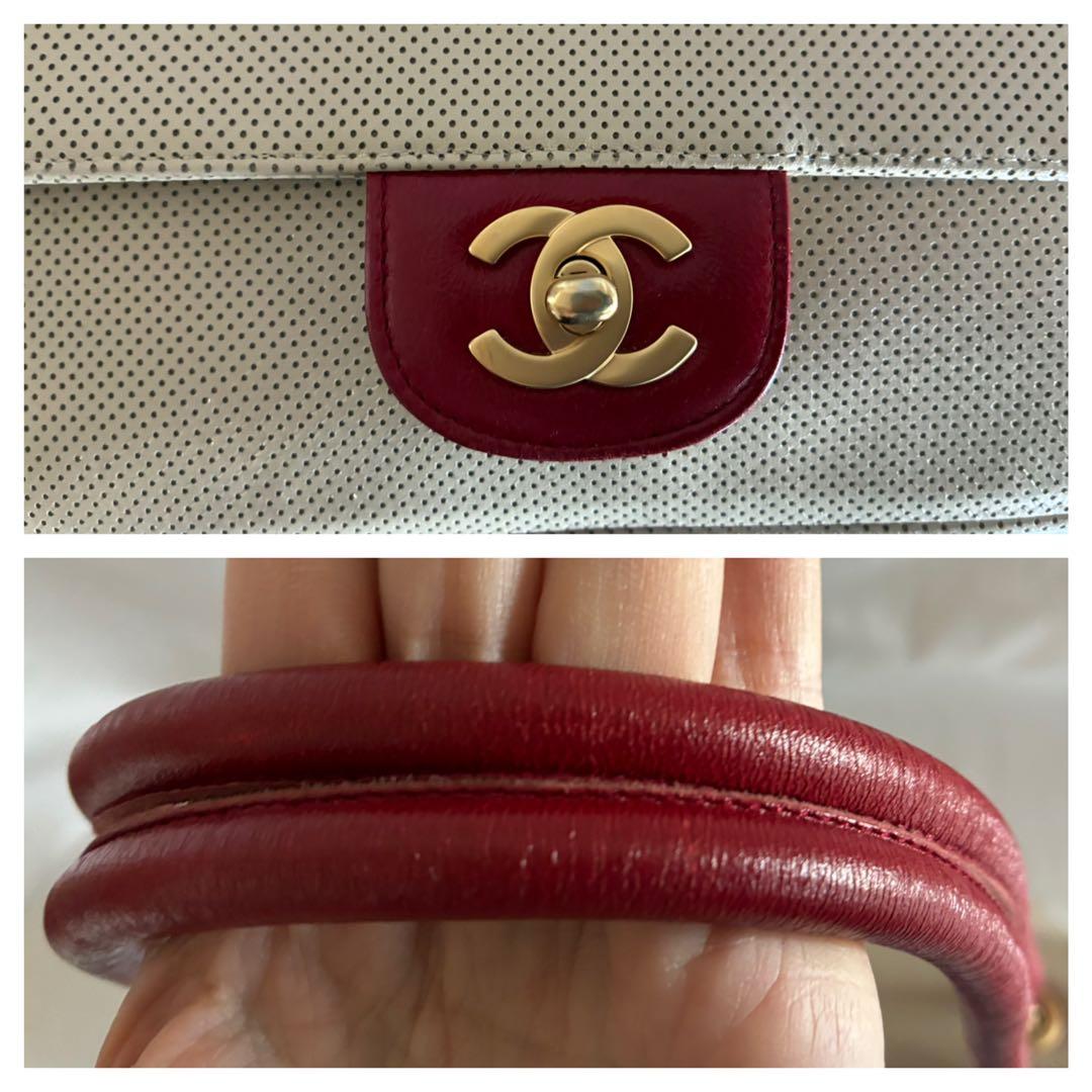 にこにこ 様♡CHANEL バイカラー　レザーショルダーバッグ