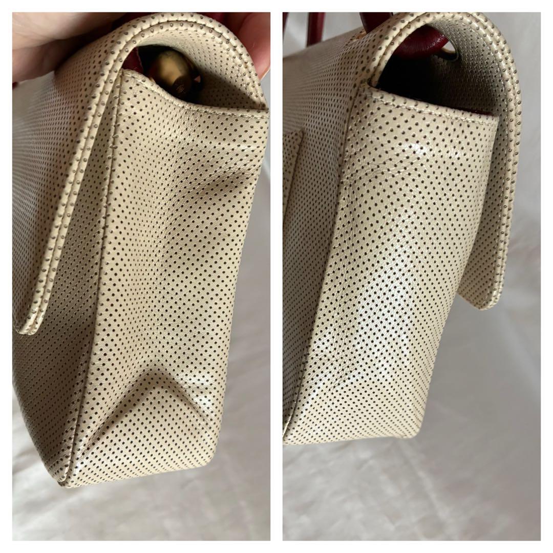 にこにこ 様♡CHANEL バイカラー　レザーショルダーバッグ