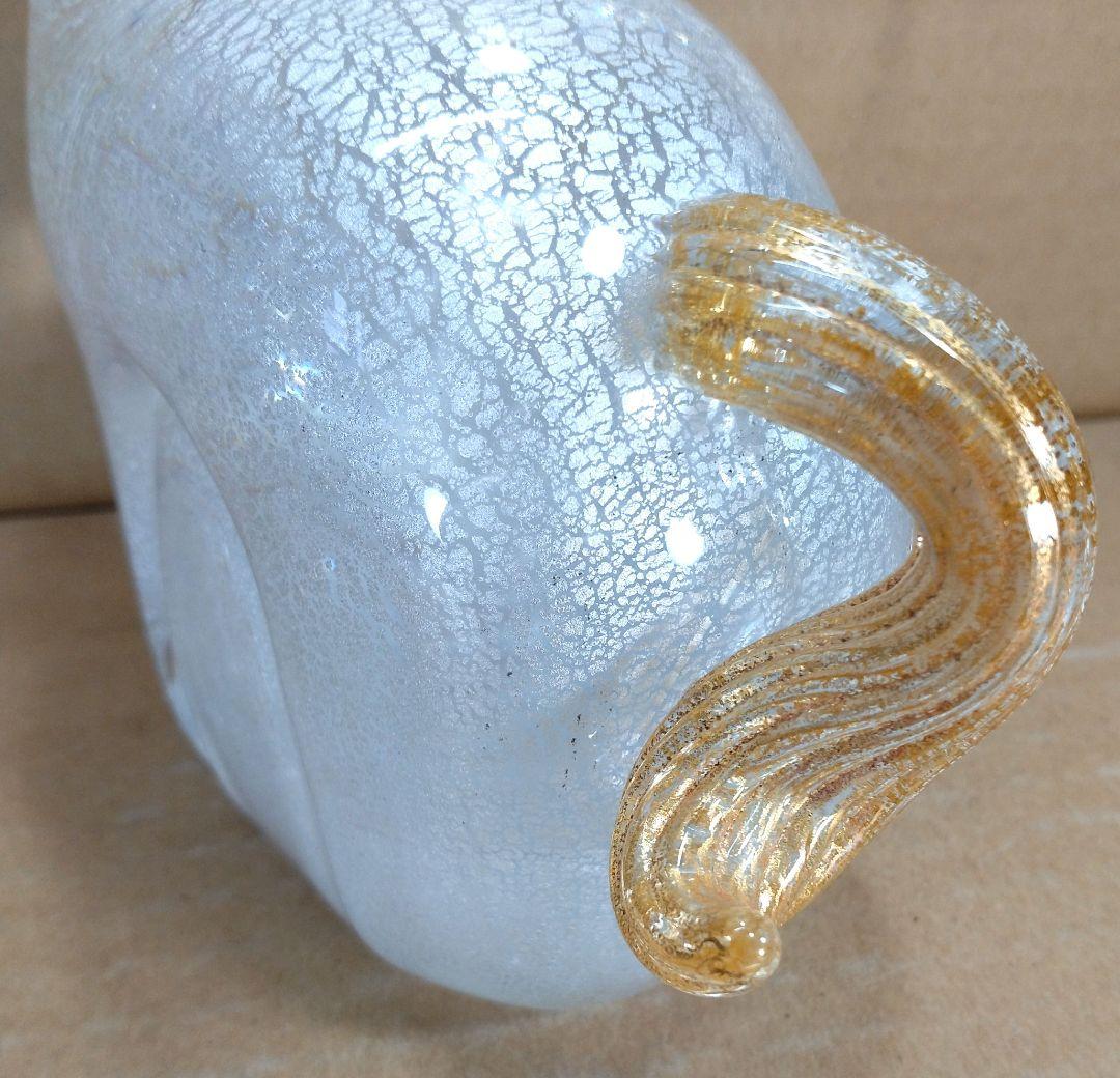 和光 WAKO 干支ガラス置物(馬,午）共箱 美品 金銀彩 クリスタルガラス 栞