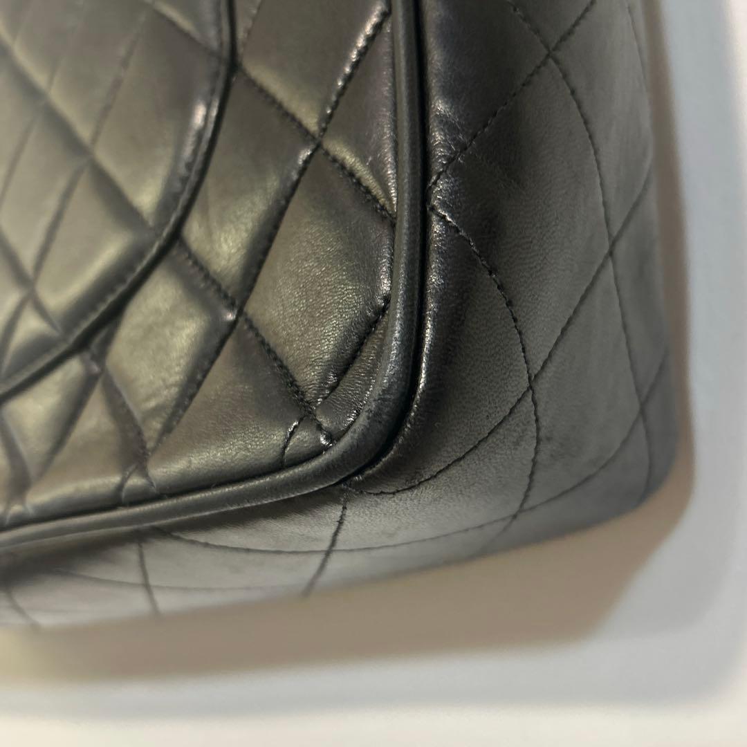 ★CHANEL ヴィンテージシャネルダブルフラップチェーン デカマトラッセ30