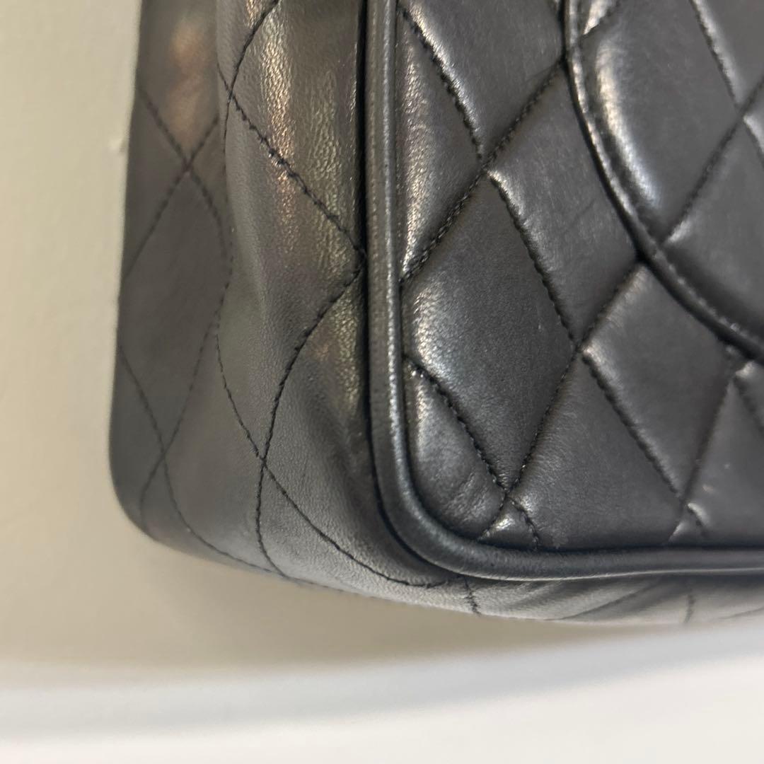 ★CHANEL ヴィンテージシャネルダブルフラップチェーン デカマトラッセ30