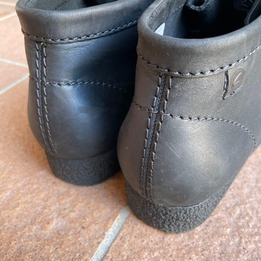 クラークス　ワラビー　モカシン　ブラックレザー