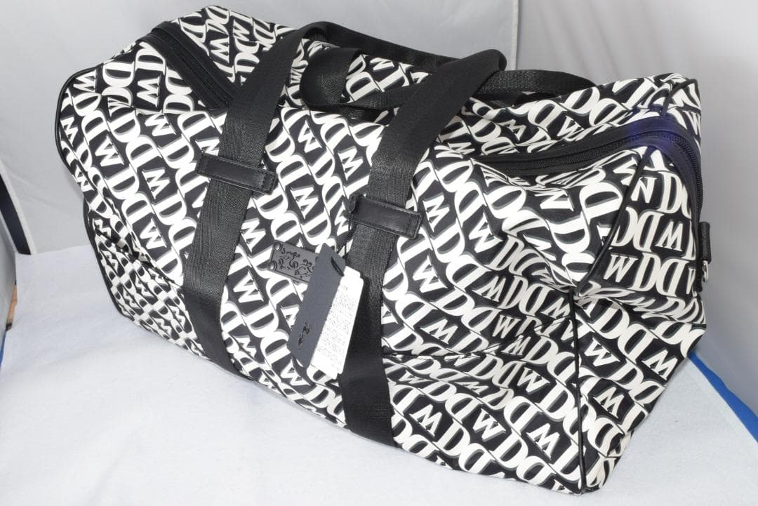 新品☆ダンスウィズドラゴン モノグラム プリント ボストン☆シューズケース☆黒