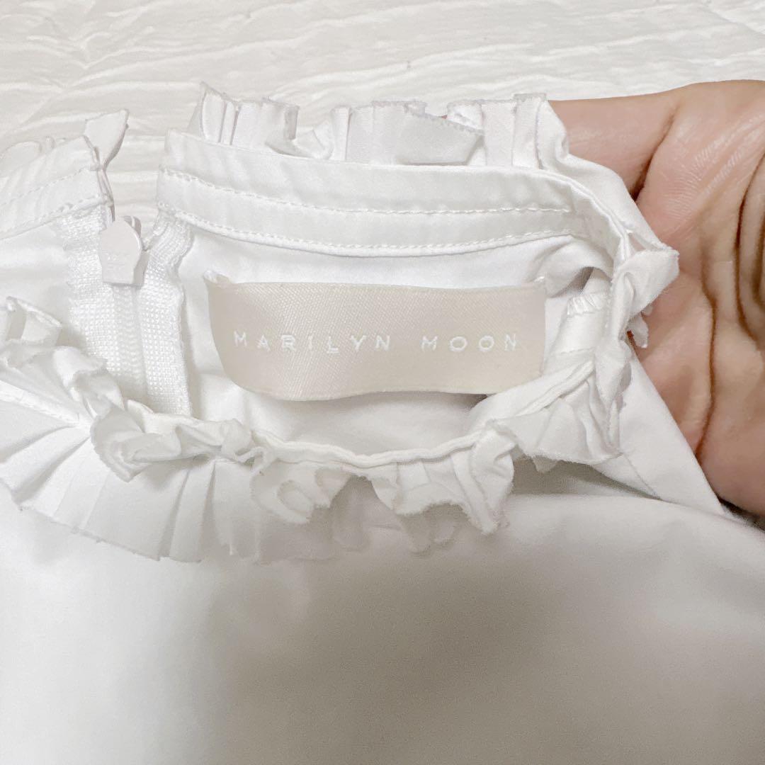 MARILYN MOON タックフリル　ボリュームスリーブ　ブラウス　袖バルーン